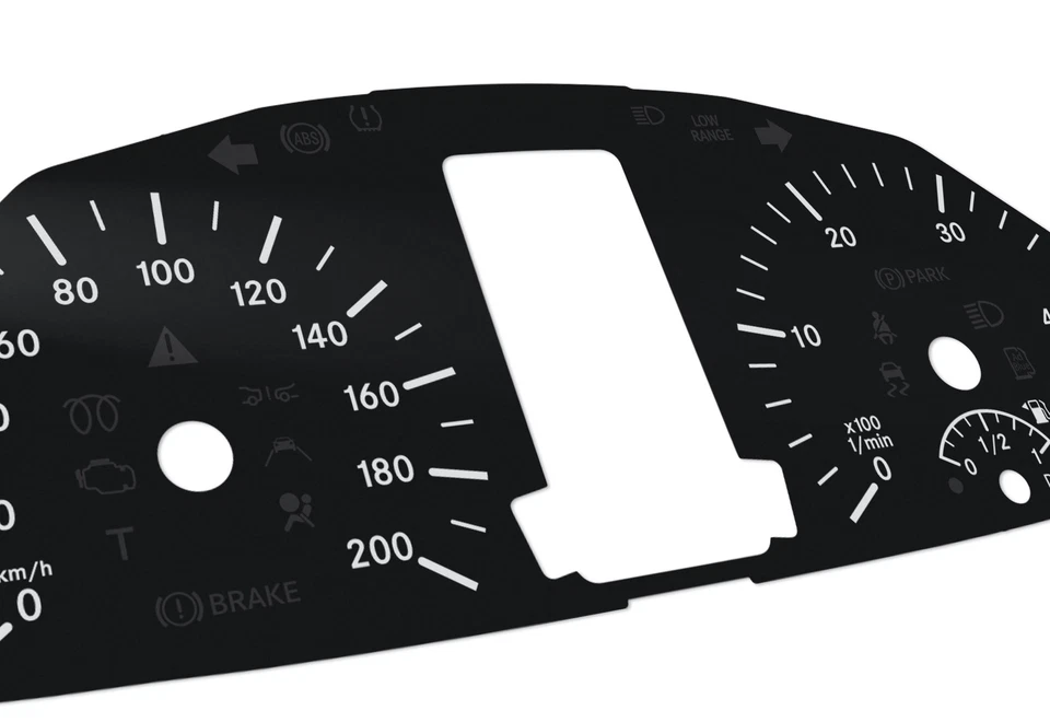 Mercedes-Benz Sprinter W906 - Speedometer gauges from MPH to km/h cluster disk - Image 3 of 4