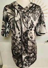 Waimea Baseball Shirt Button Up Pro Luxury Topsy Japanese Jersey Top UK Large