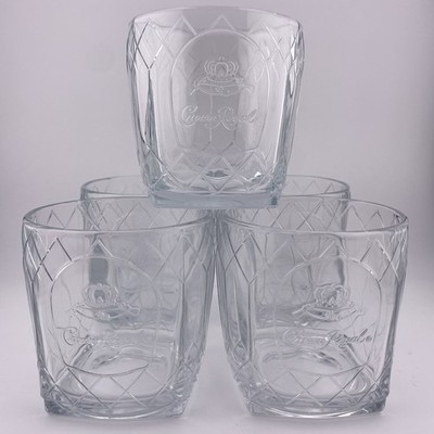 Set Of 5 Crown Royal Barrel Whiskey Bourbon Glasses