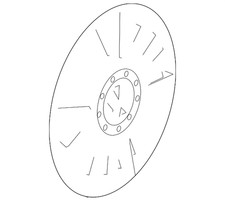 Genuine Volkswagen Wheel Cover 3c0-601-147-d-smc