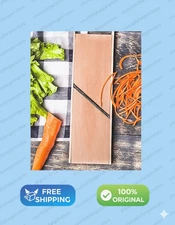 Small Wooden Stainless Steel Slicer Grater -2.56 X 10.63 Inches - Cutter Shredde