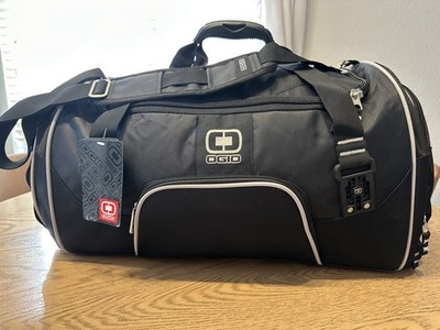 NWT OGIO Rage Duffel Bag Black Gym Sports Travel Carry On Duffle 108089 24x13x12