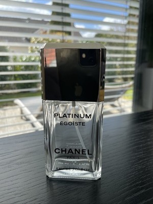 CHANEL PLATINUM Egoiste Eau de Toilette Spray 100ml Leerflakon Sammlerstück