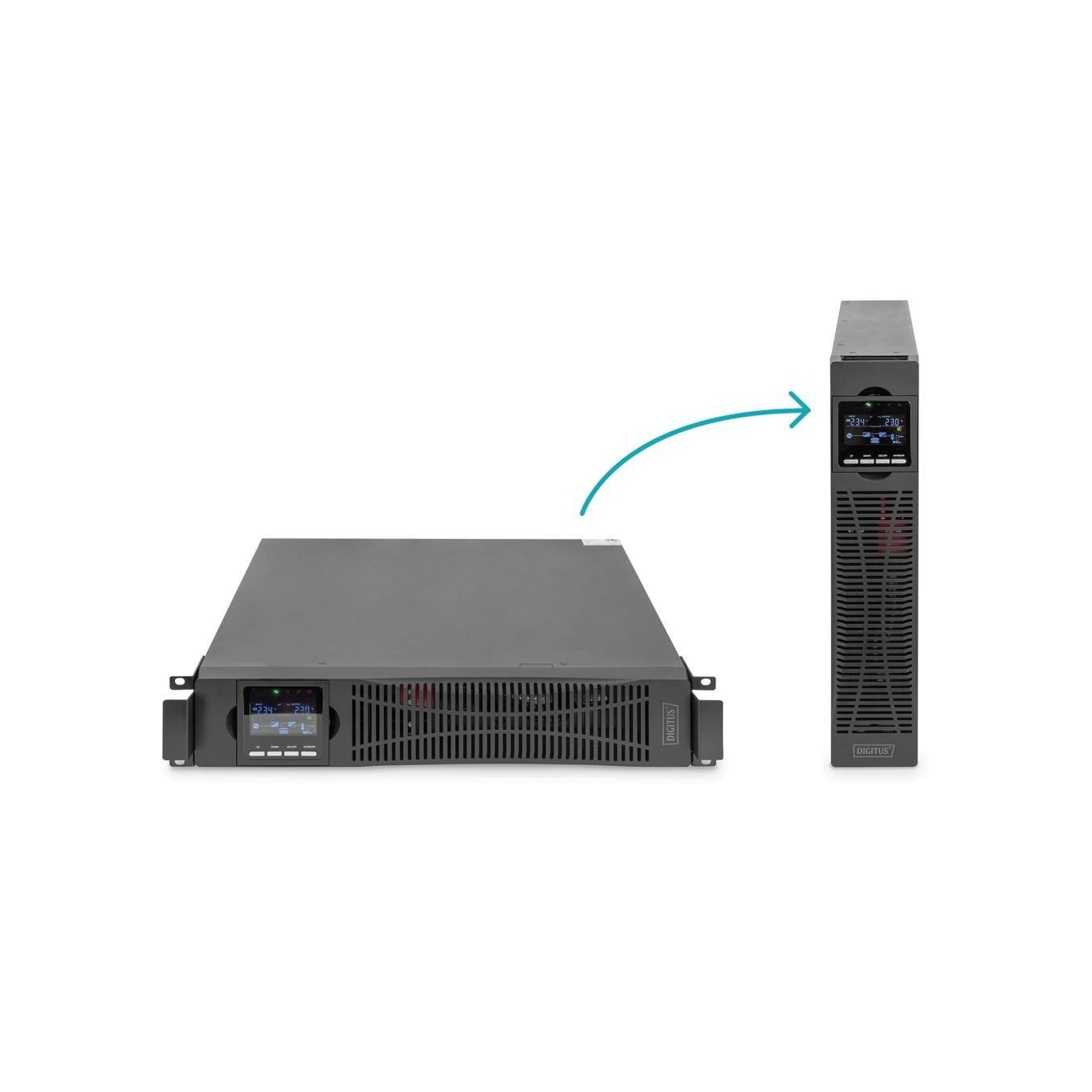 Digitus - Onduleur Rackable - 1500VA - 1500W - Monophasé - RS-232 - Image 3