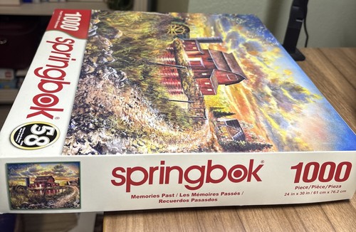 Jigsaw Puzzle Jim Hanson Memories Past 1000 Pcs Springbok Barn Tractor Complete - Picture 4 of 6