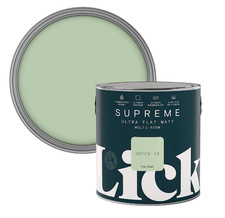 Lick Supreme Green 13 Flat matt Multi-surface Emulsion paint, 2.5L