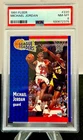 MICHAEL JORDAN (HOF) 1991-92 FLEER LEAGUE LEADERS NM/MT CARD #220 PSA 8