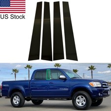 4pcs Glossy Black Pillar Posts Window Door Covers Trim For Toyota Tundra 00-06 4pcs Glossy Black Pillar Posts Window Door Covers Trim For Toyota Tundra 00-06
