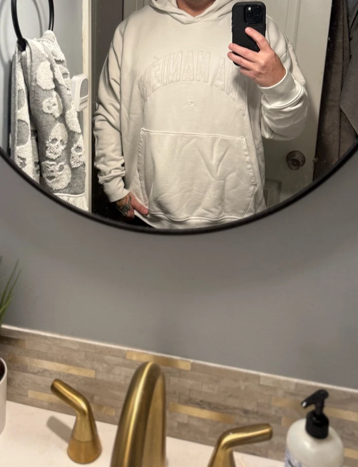 Nike Jordan x A Ma Maniere Crema Sudadera con Capucha Estilo HF0540-030 Para hombres XL NUEVO Pesado Foto 2 de 4