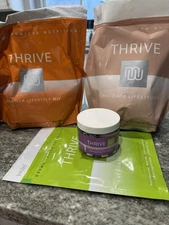 FREE SHIPPING!! THRIVE 3 STEPS PACK. $250 Value. One Capsule, Two Shakes, 1 DFT 