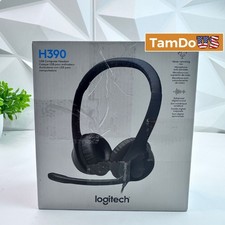 Logitech H390 USB Computer Headset, Noise Cancelling Mic, PC/Mac Compatible
