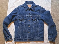 VINTAGE Levis Denim Blue Jean TRUCKER Jacket MENS 38 70506-0216 Type III