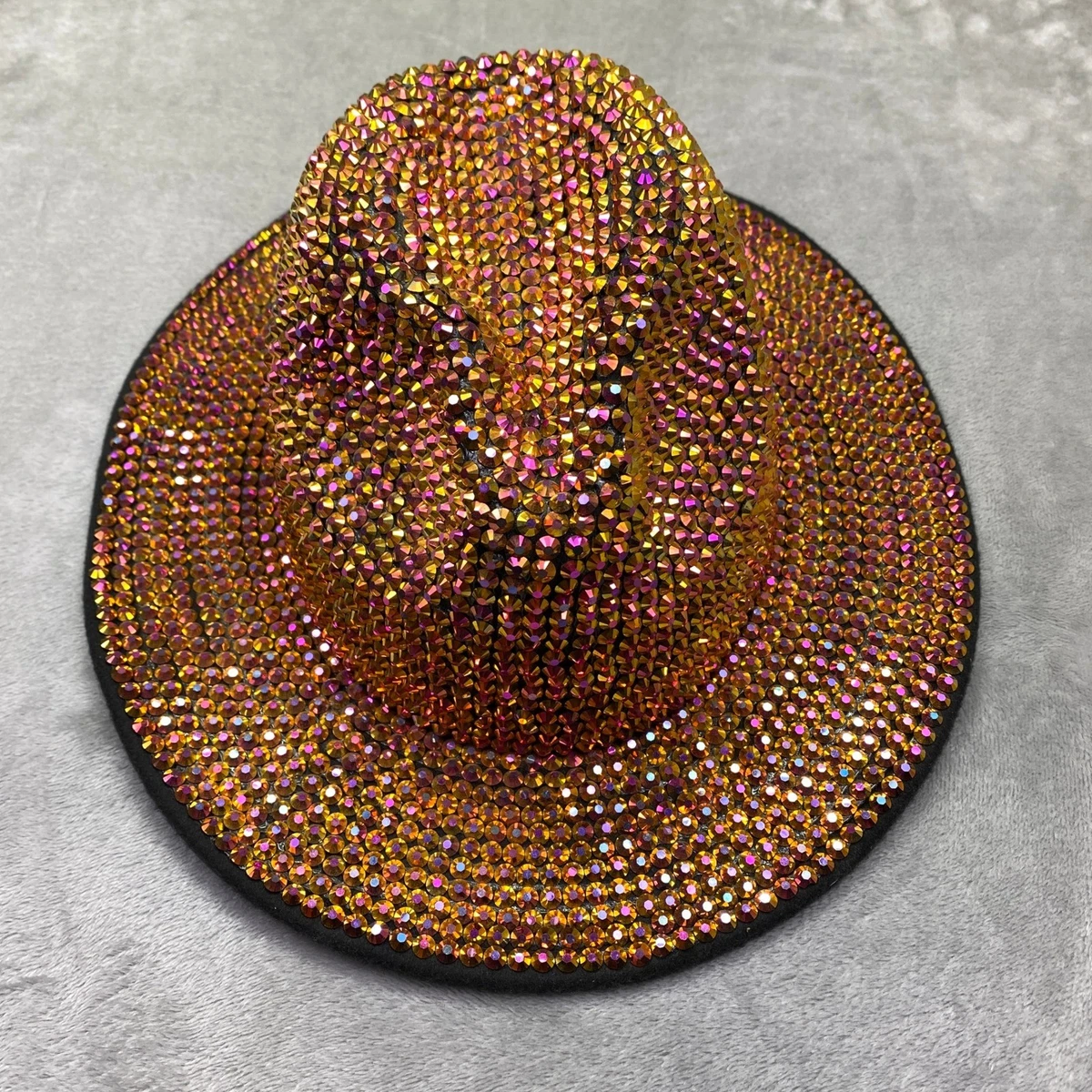 NWOT ELEGANT SPARKLE BEACH HAT Lace Beach Panama Hat Vacation Sun Hat Personalized Luxe  main image 3