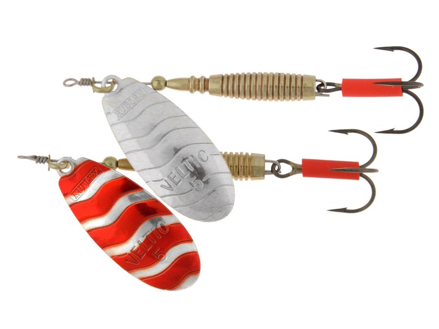 VELTIC Classic Orange & Black Spinner Lure - For All Predatory Freshwater Fish