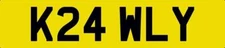 CRAULEY CRAWLEY NUMBER PLATE KRAULY KRAULEY CAR REG K24 WLY WITH FEES INCLUDED