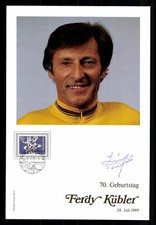Ferdy K&uuml;bler 1919-2016 Autogrammkarte Radrennfahrer Original Signiert +G 39351