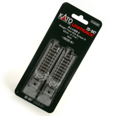 Kato 20-047 N Scale 62mm (2 7/16'') Bumper Type B (Set 2 PCS) UniTrack