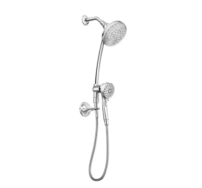 NEW MOEN 28586 Attract 6-spray Dual Shower Head and Handheld Shower Chrome