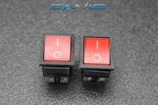 2 PCS ROCKER SWITCH DPST ON OFF TOGGLE 15 AMP 250V 20 AMP 125V 4 PIN EC-2604