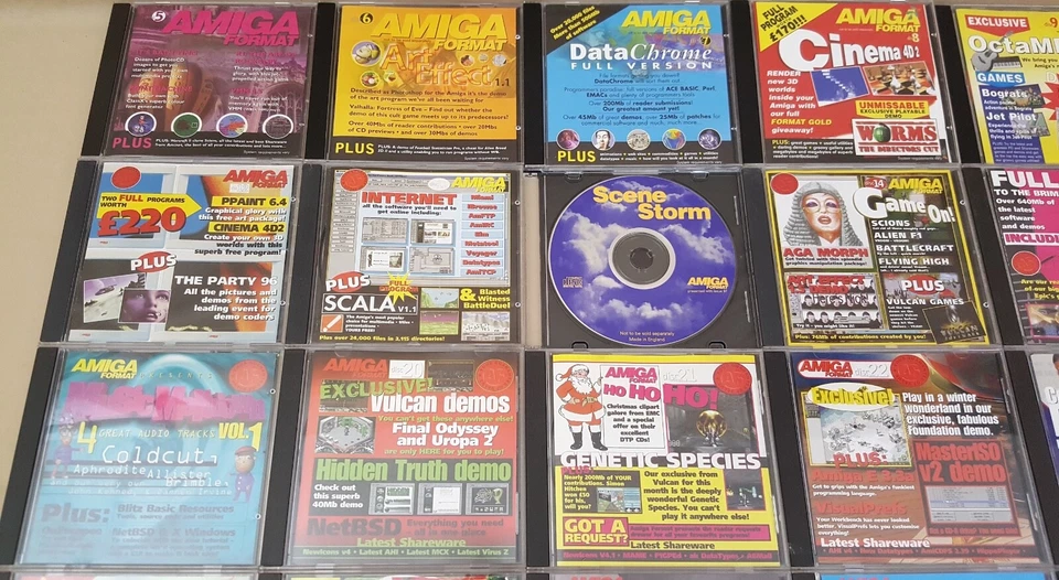 HUGE LOT of (43) Amiga Format Magazine CDs in Jewel Cases ©1996-2000 3000 4000 - Image 2 of 4