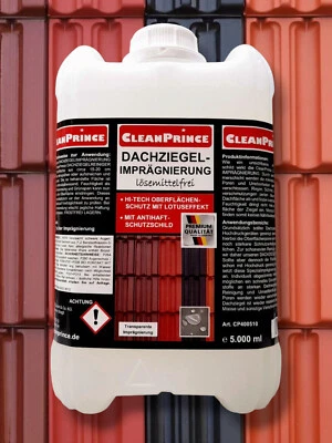 CLEANPRINCE 5 Liter Dachziegel Imprägnierung | Dachflächen Versiegelung Schutzsiegel