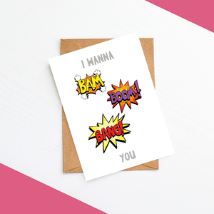 I Wanna Bam Boom Bang You Naughty Valentines Card Funny Valentines Card Ebay The song was written by alan moorhouse and peter warne. ebay