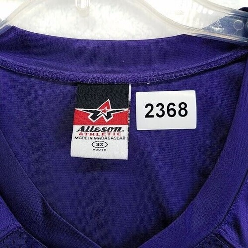 Alleson Athletic Boys Practice Jersey Size Youth 3X Mesh Football Purple - 第 8/8 張圖片