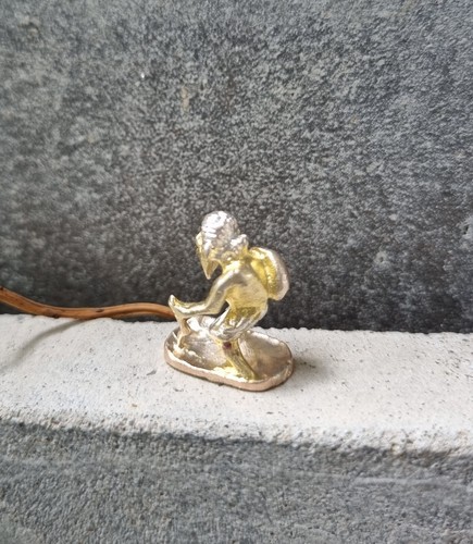 White Gold Metal Lersi Hermit Statue Thai Monk Buddhism Talisman Worship Tiny - Picture 9 of 22