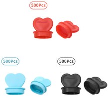 500xPlug Stopper standard Size for Sipping Holes of Disposable Lids Heart-Shaped