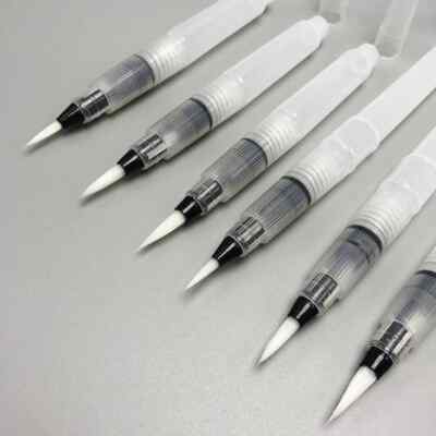 10 PC Refillable Paint Brush Pens Water Color Pencil Soft Watercolor Ink Empty