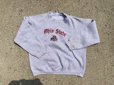 Vintage Ohio State University Embroidered Crewneck Sweatshirt Gothic Size L