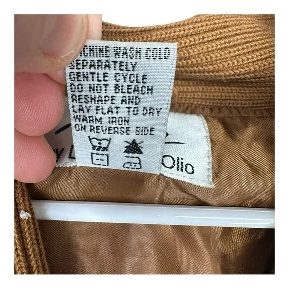 Linea by Louis Dell'Olio Women’s 1X 100% Suede Brown Jacket Vintage Boho Hippie - Image 4 of 4