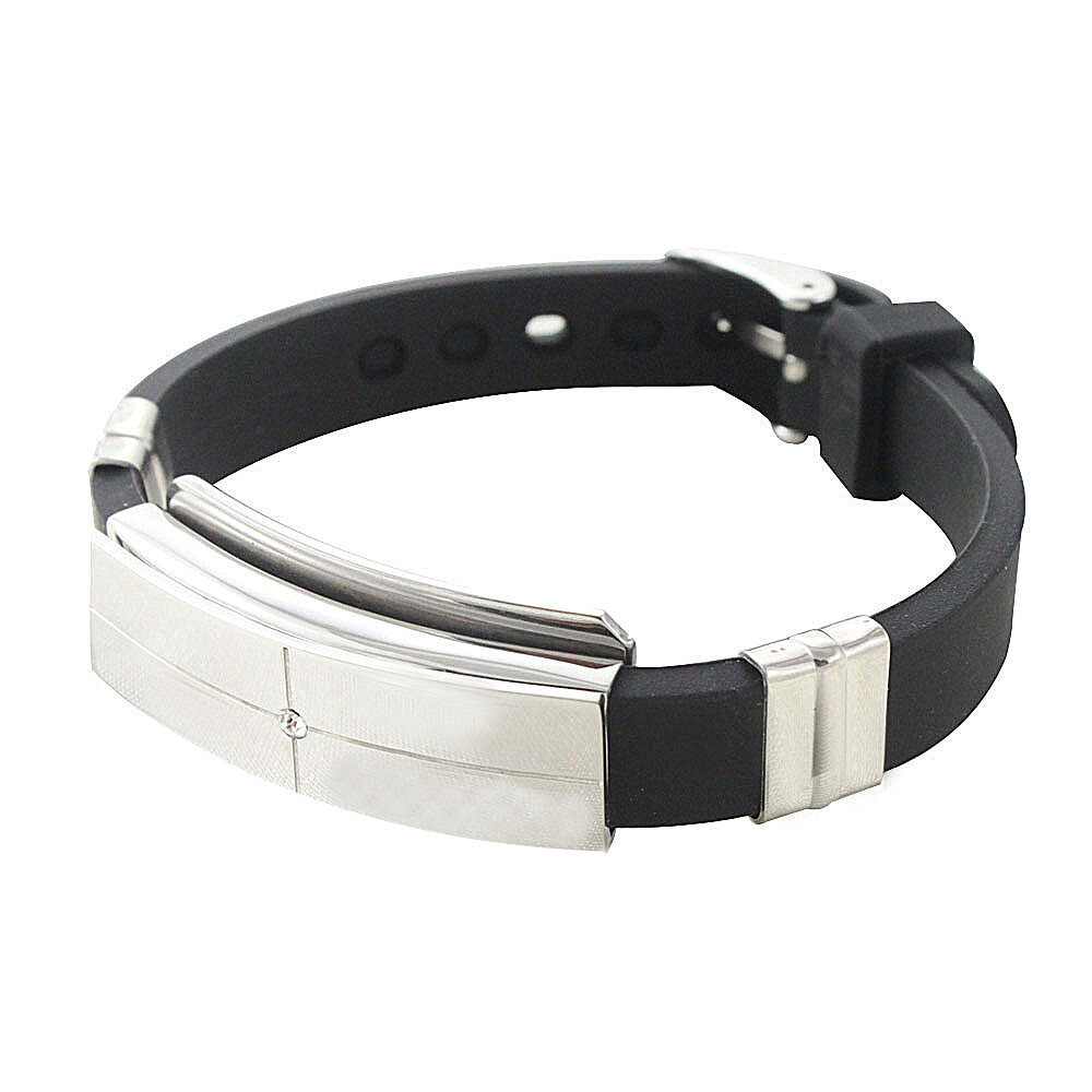 Nexus Cross Silicone Bionic Ions Magnet Bracelet Magnetic Jewelry -4you 602