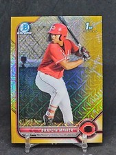 Braylin Minier 2022 1st Bowman #BCP-93 Chrome Mojo Gold Prospect Refractor 16/50