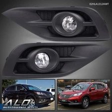 Fit For 2012-2014 Honda CR-V CRV Bumper Fog Light Lamps w/ Switch+Harness+Bezel