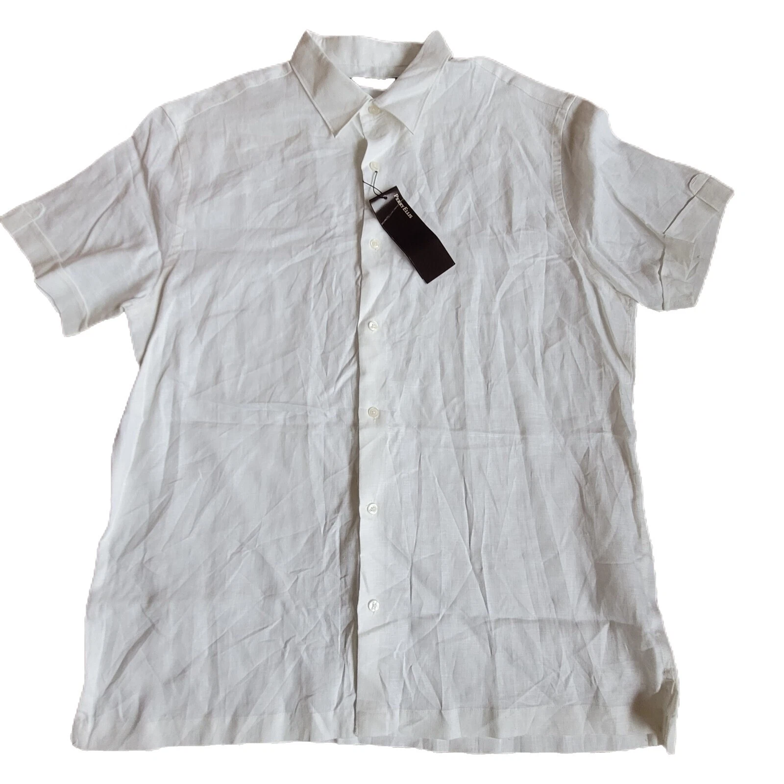 Camisas para hombre Perry Ellis informales lisas con botones