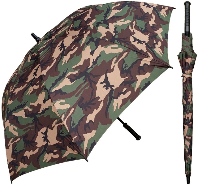 SOLOGNAC Camouflage Hunting Umbrella Brown CAMOUFLAGE
