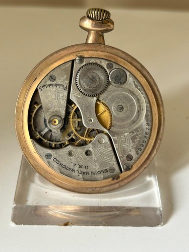 ELGIN NATL WATCH OROLOGIO DA TASCA POCKET WATCH MONTRE A GOUSSET TASCHENUHR - Foto 2 di 4