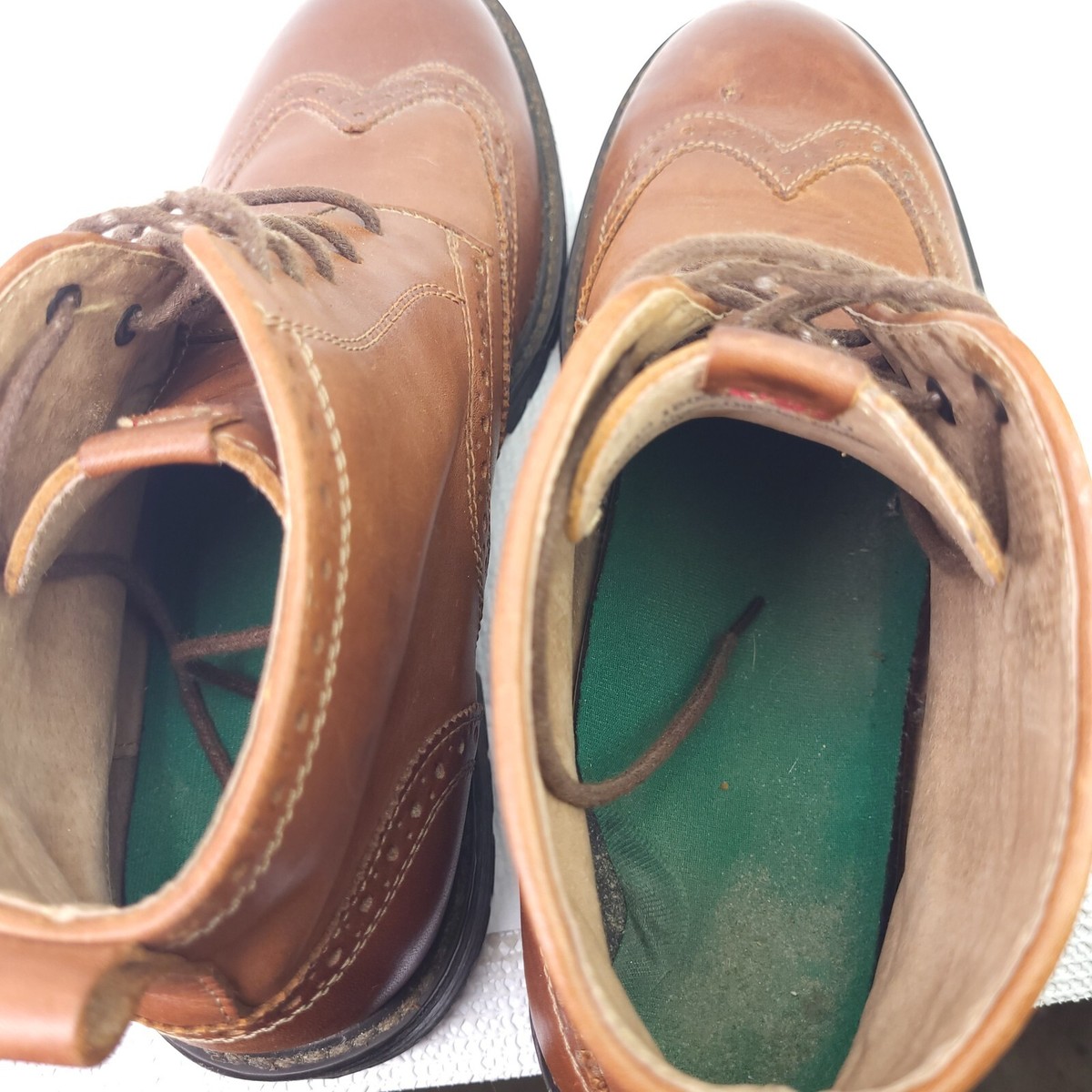 Florsheim Estabrook Wingtip Ankle Boots Brown Leather Lace Up Chukka Shoes Sz 8 Florsheim Men main image 3