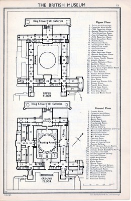 London The British Museum Sth Kensington Museums 1947 Orig Small