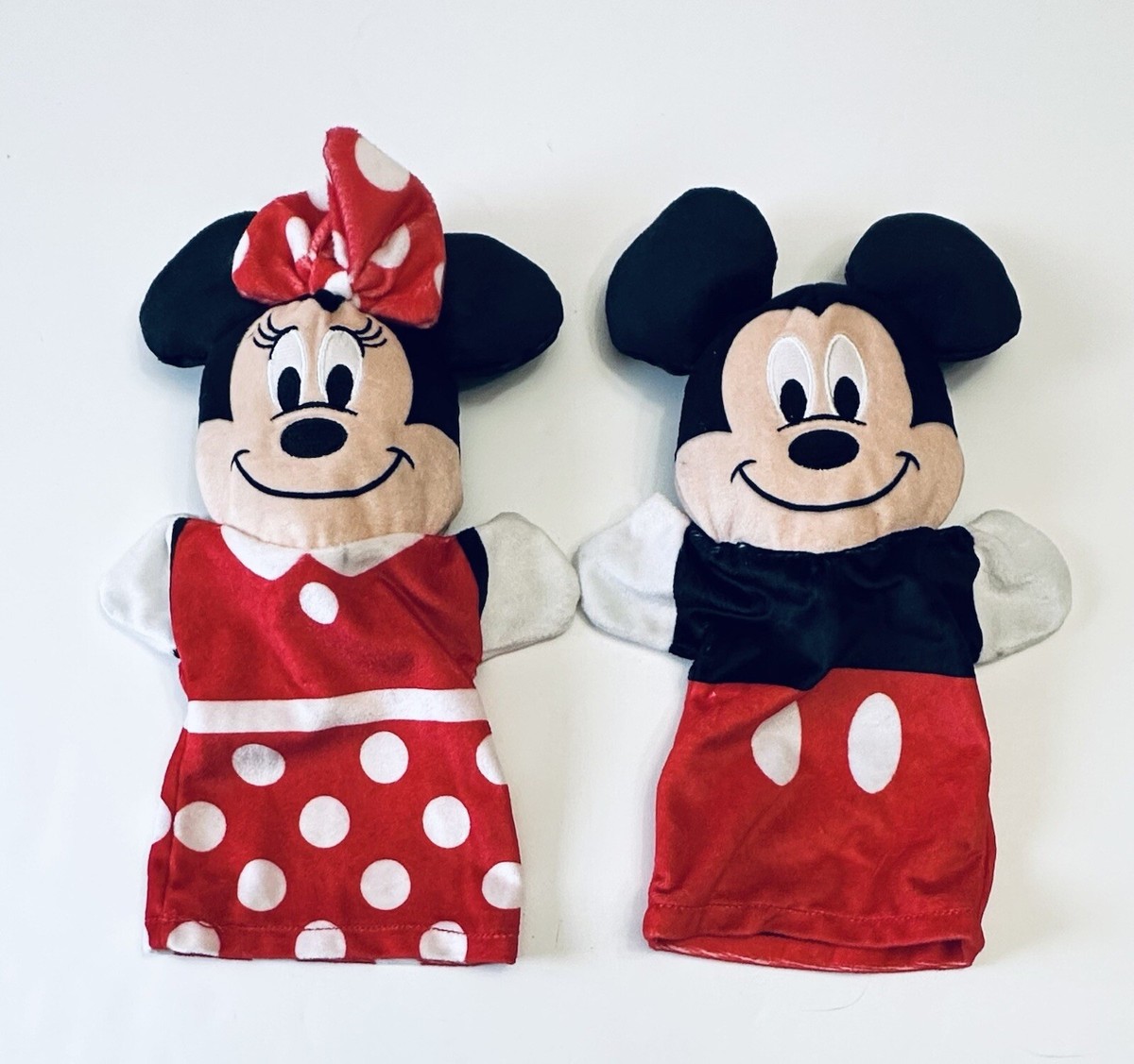 Minnie Mickey Mouse Plush Hand Puppets Melissa And Doug Disney Baby Set  Lot