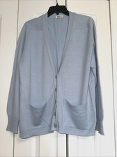VTG RODIER Paris France Made Wool Blend Pockets Buttons Knitted Cardigan Size M