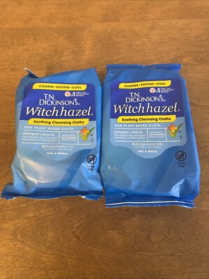 T.N. Dickinson's Witch Hazel New Soothing  Cleansing Cloth Clear 50 Count