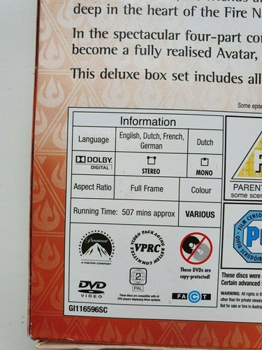 Avatar: The Last Airbender - The Complete Book 3 Fire DVD Collection 2010 Good - Picture 3 of 7