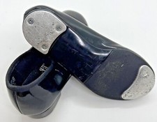 ABT Girls Tap Dance Shoes Size 8 1/2 Black Patent USED