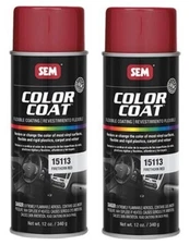 SEM COLOR COAT FIRETHORN RED Vinyl Spray Auto Paint Car SEM 15113 (2 Pack)