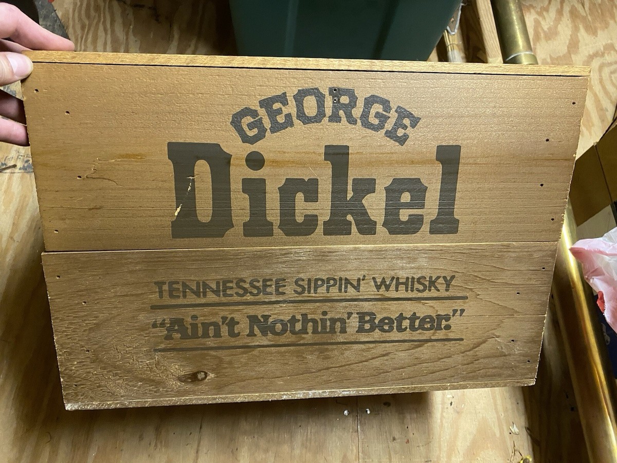 George Dickel Tennessee Sippin' Whisky Wooden Crate | eBay