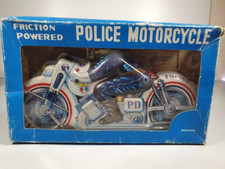 Police Motorcycle Made In Japan Tin With Box