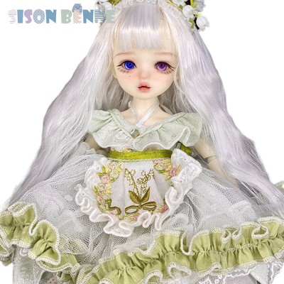 Girl doll 11 inch height with dress accessories for hair shoes