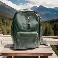 Christopher Straub VILLAGE LEATHER GREEN BACKPACK